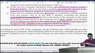 Watch CA Final Law Amendment Lecture 16 of 16 Video