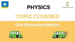 Watch Motion in one Dimension | Physics for IIT JEE & NEET by Career Point Kota Video