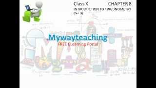 Watch Math Class 10 Chapter 8 Part III|Introduction of Trigonometry for class 10| Video