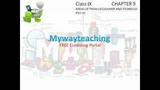 Watch Math Class 9 CHAPTER 9 Part III|AREAS OF PARALLELOGRAMS AND TRIANGLES for class 9| Video