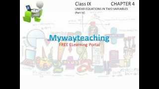Watch Math Class 9 Chapter 4 Part IV|Linear equations in two variables for class 9| Video