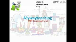 Watch Math Class 9 Chapter 15 Part I|PROBABILITY|PROBABILITY for class 9| Video