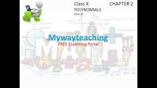 Watch Math Class 10 Chapter 2 Part II|POLYNOMIALS| Polynomials for class 10| Video