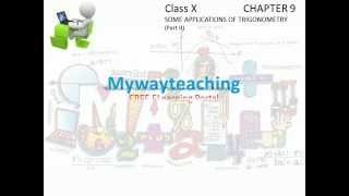 Watch Math Class 10 Chapter 9 Part II|SOME APPLICATIONS OF TRIGONOMETRY for class 10| Video