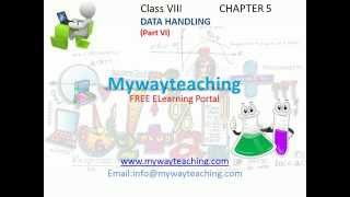 Watch Math Class 8 Chapter 5 Part VI| Data Handling for class 8 Video