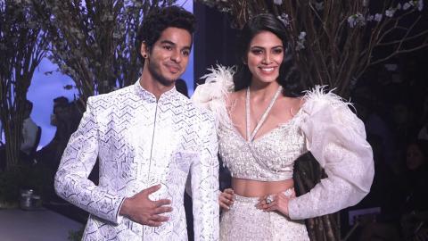 Watch Ishaan Khatter & Malavika Mohanan Walks For Falguni & Shane Peacock At Bombay Times Fashion Week Video