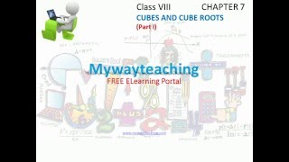 Watch Math Class 8 Chapter 7 Part I|Cubes and Cube roots|cubes and cube roots for class 8 Video