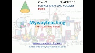 Watch Math Class 10 Chapter 13 Part I|Surface areas and volumes|Surface areas and volumes for class 10 Video