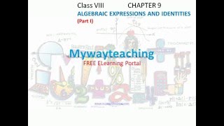 Watch Math Class 8 Chapter 9 Part IV|Algebraic expressions and identities |Algebraic expressions | Video