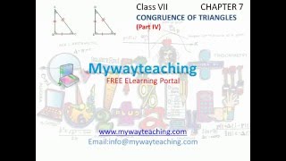Watch Math Class 7 Chapter 7 Part IV|Congruence of triangles| Congruence of triangles for class 7| Video