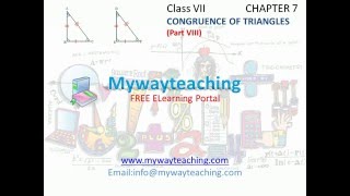 Watch Math Class 7 Chapter 7 Part VIII|Congruence of triangles| Congruence of triangles for class 7| Video