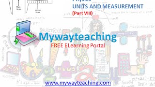 Watch Physics Class 11 Chapter 2 Part VIII|UNITS AND MEASUREMENT|Physics Chapter 2 for Class 11| Video