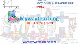 Watch Physics Class Chapter 3 Part XI|MOTION IN A STRAIGHT LINE|Physics Chapter 3 for Class 11| Video