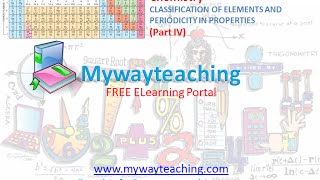 Watch Chemistry Class 11 Chapter 3 Part IV|CLASSIFICATION OF ELEMENTS AND PERIODICITY IN PROPERTIES| Video