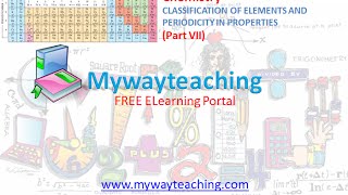 Watch Chemistry Class 11 Chapter 3 Part VII|CLASSIFICATION OF ELEMENTS AND PERIODICITY IN PROPERTIES| Video