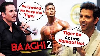 Watch Akshay Kumar And Hrithik Roshan REACTION On BAAGHI 2 SUCCESS | Tiger SHroff Video