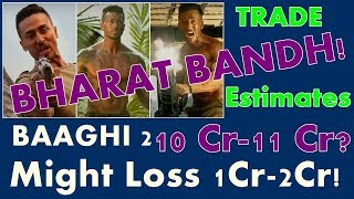Watch Baaghi 2 May Loose 1 Cr Or 2 Cr Due To Bharat Bandh I Collection Estimates Day 4 Video