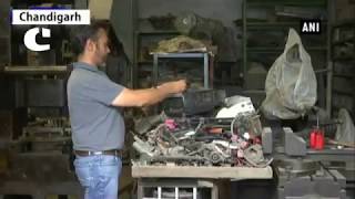 Watch Engineer Pritpal S Matharu has Sculpted Several Mini Robots Video