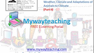 Watch Science Class 7 Chapter 7 Part 2|Weather, Climate and Adaptations of Animals to Climate| Video