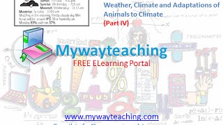 Watch Science Class 7 Chapter 7 Part 4|Weather, Climate and Adaptations of Animals to Climate| Video