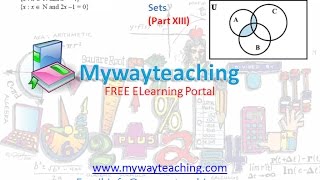 Watch Math Class 11 Chapter 1 Part 13|Sets|sets for class 11| Video