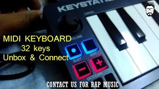 Watch Mini Midi Keyboard 32 Keys | Unbox & Connect | M AUDIO Keystation 32 Keys | Video