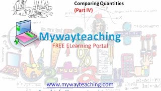 Watch Math Class 7 Chapter 8 Part IV| Comparing Quantities | Comparing Quantities for class 7| Video