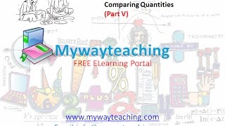 Watch Math Class 7 Chapter 8 Part V| Comparing Quantities | Comparing Quantities for class 7| Video