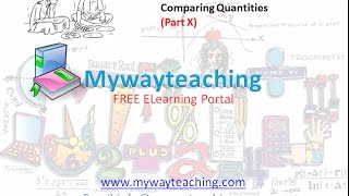 Watch Math Class 7 Chapter 8 Part X| Comparing Quantities | Comparing Quantities for class 7| Video