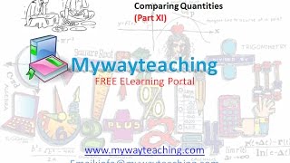 Watch Math Class 7 Chapter 8 Part XI| Comparing Quantities | Comparing Quantities for class 7| Video