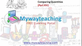 Watch Math Class 7 Chapter 8 Part XIV| Comparing Quantities | Comparing Quantities for class 7| Video