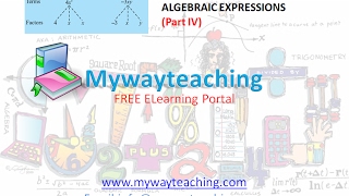 Watch Math Class 7 Chapter 12 Part IV|ALGEBRAIC EXPRESSIONS| ALGEBRAIC EXPRESSIONS for class 7| Video
