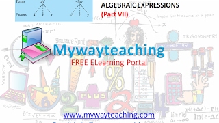 Watch Math Class 7 Chapter 12 Part VII|ALGEBRAIC EXPRESSIONS| ALGEBRAIC EXPRESSIONS for class 7| Video