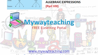 Watch Math Class 7 Chapter 12 Part VIII|ALGEBRAIC EXPRESSIONS| ALGEBRAIC EXPRESSIONS for class 7| Video