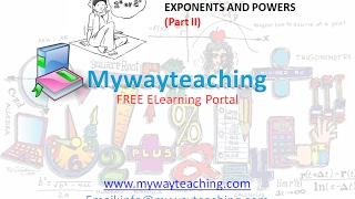 Watch Math Class 7 Chapter 13 Part II|EXPONENTS AND POWERS| EXPONENTS AND POWERS for class 7| Video