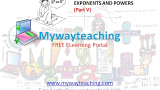 Watch Math Class 7 Chapter 13 Part V|EXPONENTS AND POWERS| EXPONENTS AND POWERS for class 7| Video