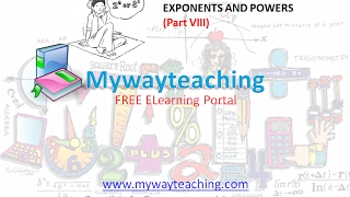 Watch Math Class 7 Chapter 13 Part VIII|EXPONENTS AND POWERS| EXPONENTS AND POWERS for class 7| Video