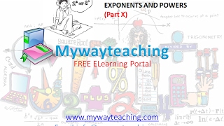 Watch Math Class 7 Chapter 13 Part X|EXPONENTS AND POWERS| EXPONENTS AND POWERS for class 7| Video
