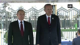 Watch Turkish President Recep Tayyip Erdogan welcomes Russian President Vladimir Putin Video