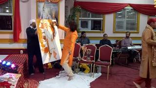 Watch Live Sai painting Jugalbandi by Navneet Agnihotri & Rana Gill at Surrey,bc Canada, part 1 Video