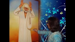Watch Live Sai Baba Darshan |Artist Navneet Agnihotri | sai baba Sketch Video