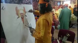 Watch Bur Dubai | Navneet Agnihotri | Live Painting | Sai Bhajan | Mani Manroo Pandit Video