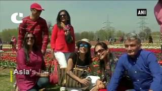 Watch Asiaâ€™s Largest Tulip Garden Opens for Tourists Video