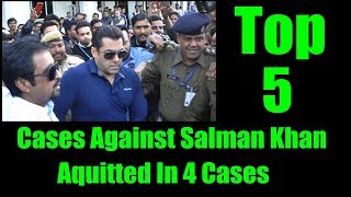 Watch Top 5 Cases Against Salman Khan And Their Current Status Video