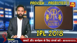 Watch IPL 2018: Rajasthan Royals Preview & Predicted XI Video