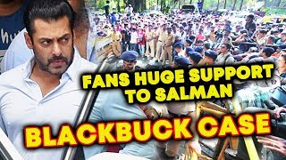Watch Salman Khan GETS HUGE SUPPORT From FANS In BLACKBUCK Poaching Case Video