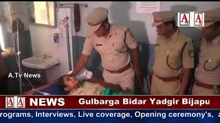 Watch Gulbarga Me Dacoits Attached Lady inspector & Constable injured A.Tv News 8-10-2017 Video