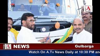 Watch Dr sharanprakash Patil & ilyas Saith inaugurate The New Buses A.Tv News 1-1-2018 Video
