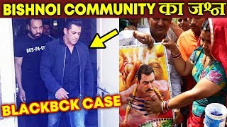 Watch Bishnoi Community Celebrates Salman Khan's 5 YEAR JAIL SENTENCE - BLACKBUCK Case Jodhpur Video