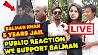 Watch Salman Khan 5 YEARS JAIL | PUBLIC GETS ANGRY [LIVE] | Blackbuck Case CONVICTED Video
